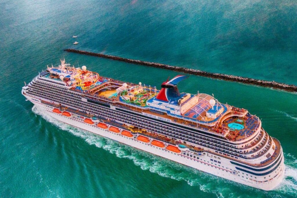 Cruise Ship from above